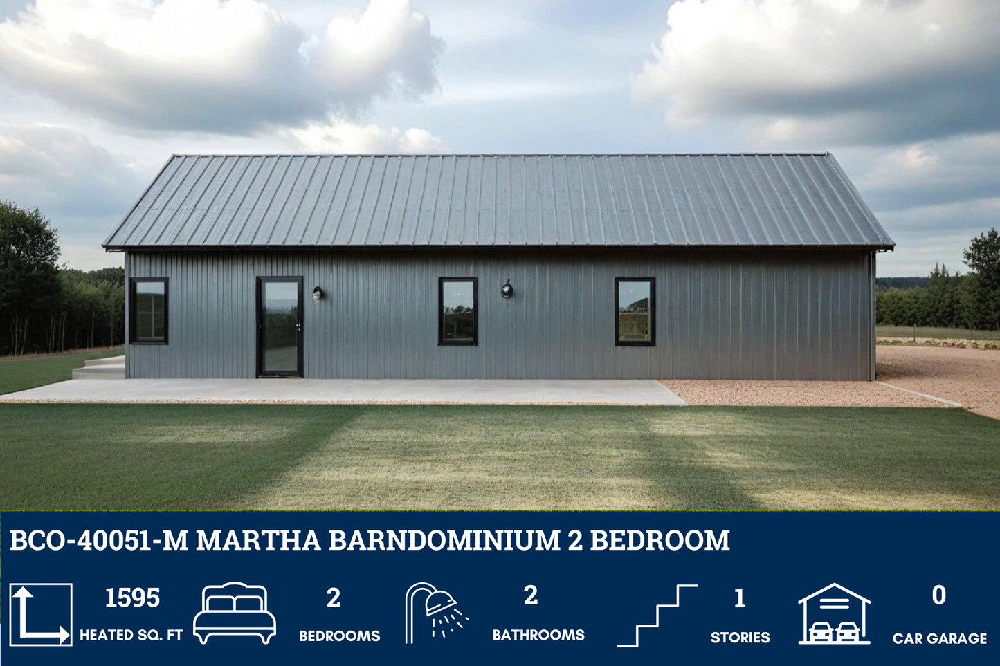 BCO-40051-M Martha Barndominium House Plan