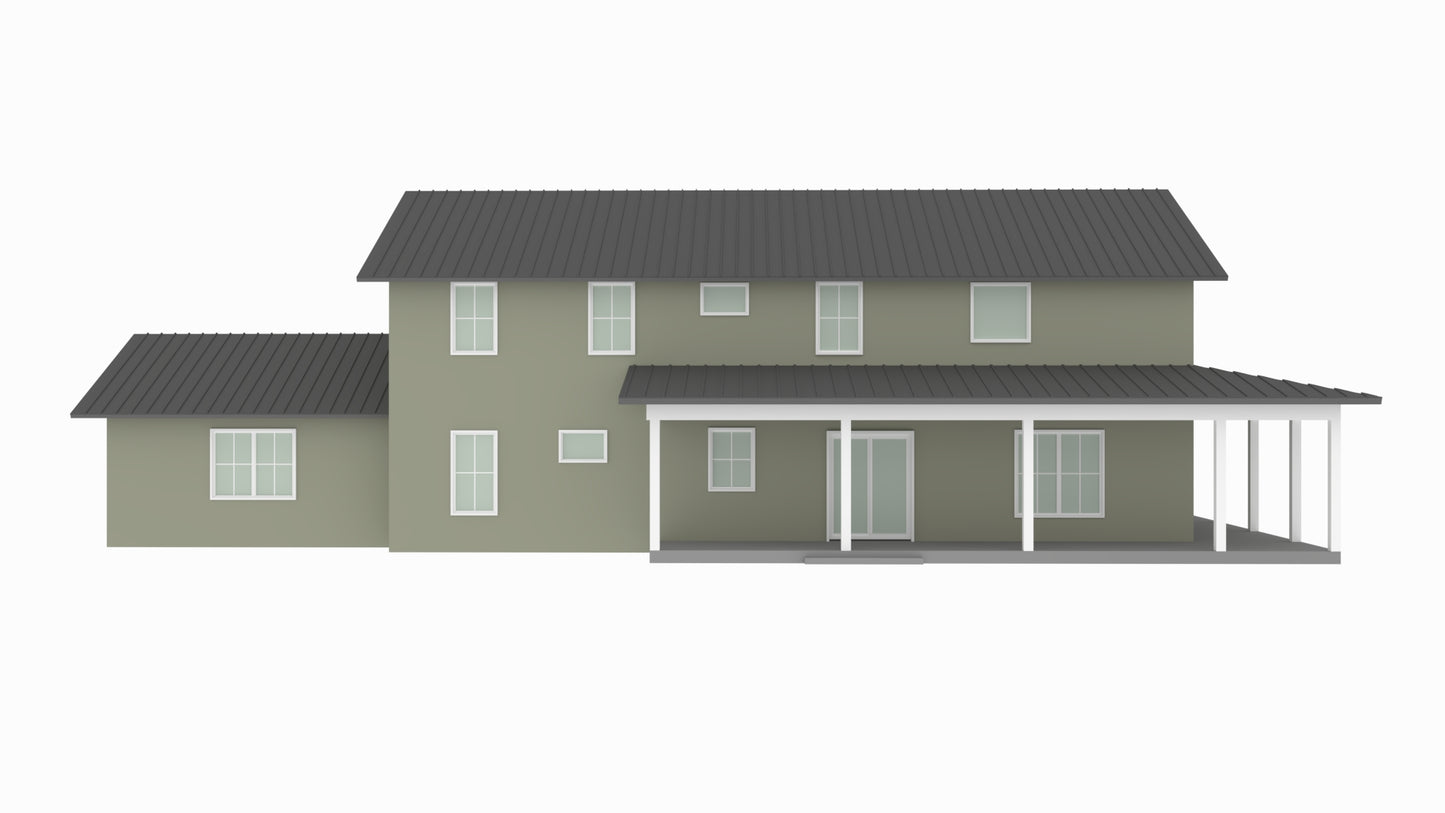 BCO-40052-P Peter Barndominium House Plan