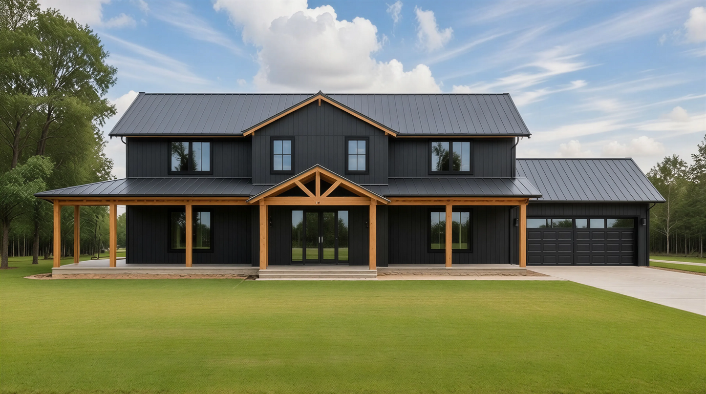 BCO-40052-P Peter Barndominium House Plan