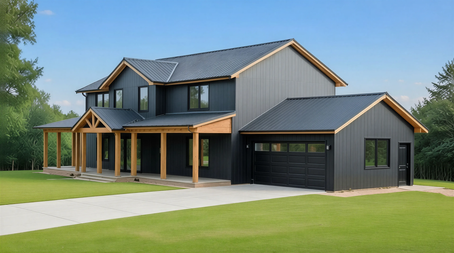 BCO-40052-P Peter Barndominium House Plan