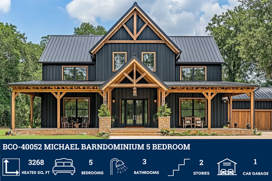 BCO-40052 Michael Barndominium House Plan