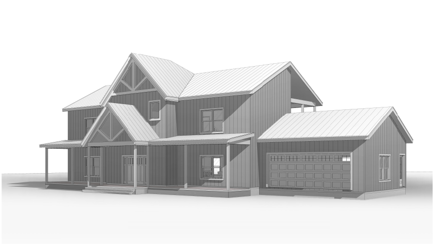 BCO-40052 Michael Barndominium House Plan