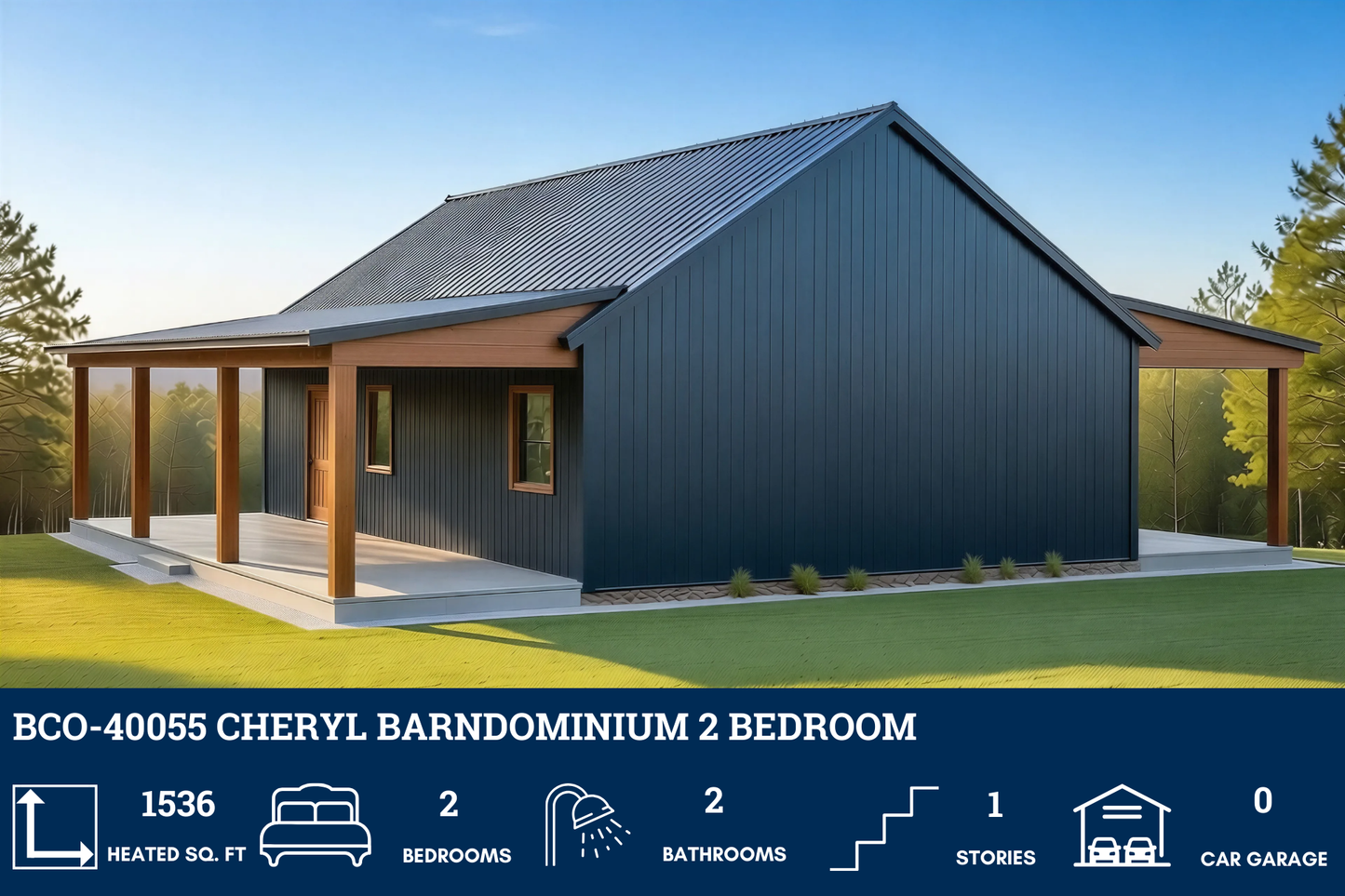 BCO-40055 Cheryl Barndominium House Plan