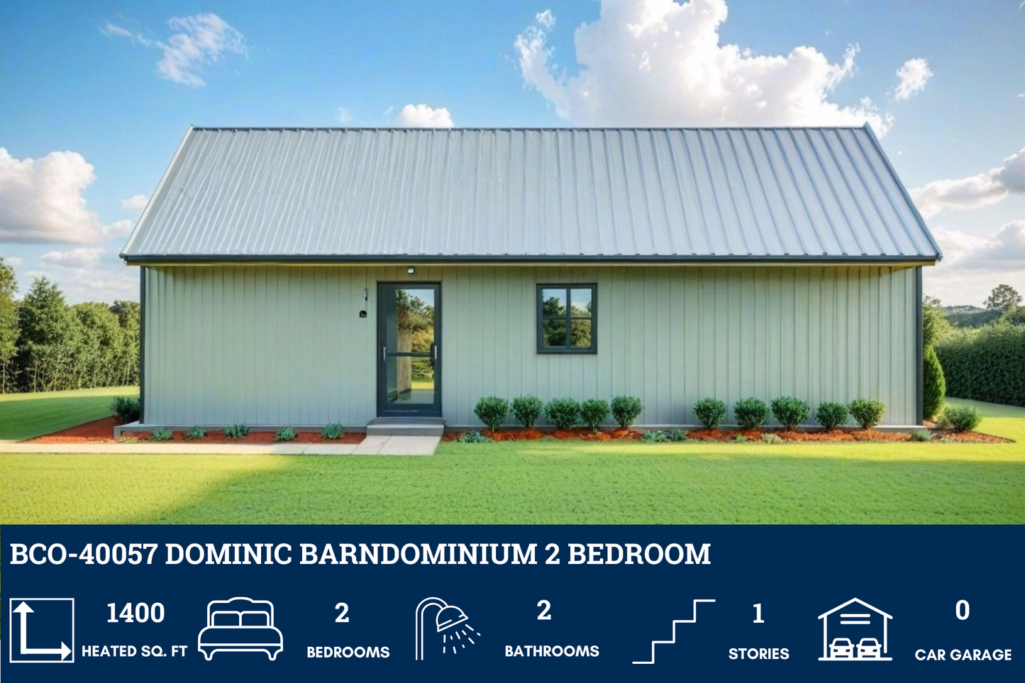 BCO-40057 Dominic Barndominium House Plan