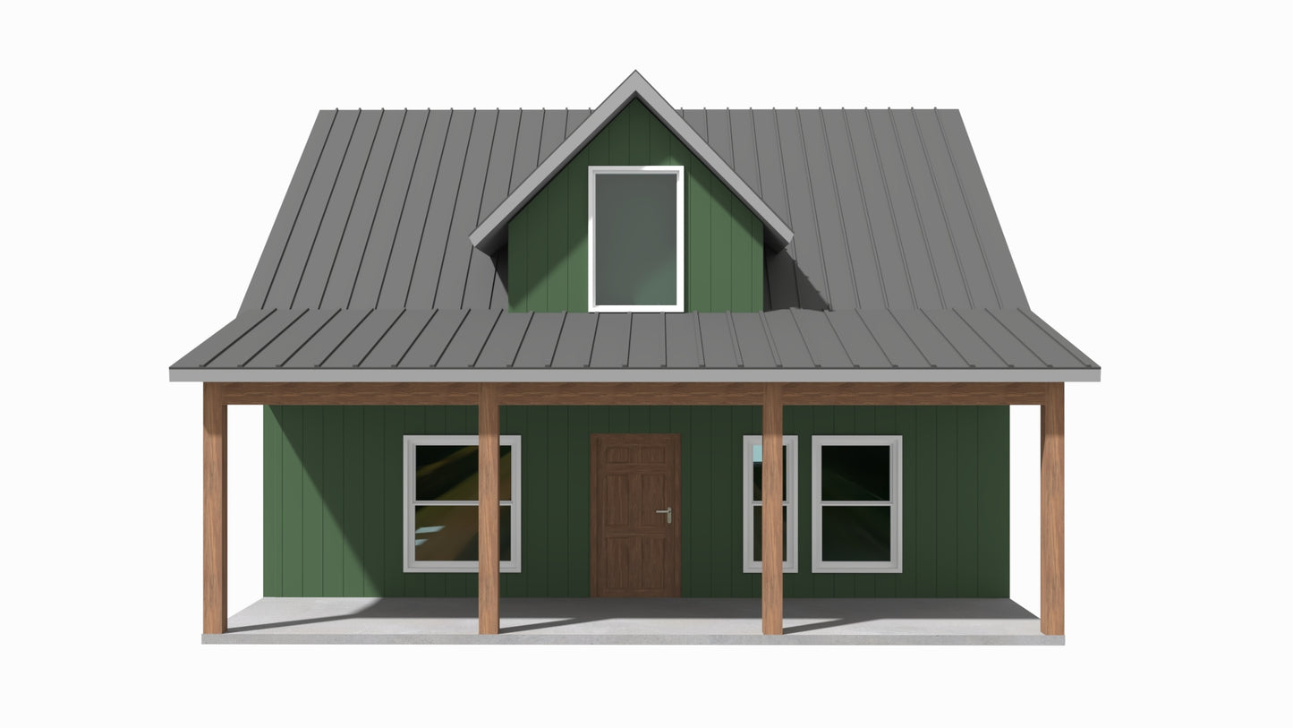 BCO-40058 Olsen Barndominium House Plan