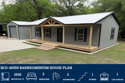 BCO-40059 Barndominium House Plan