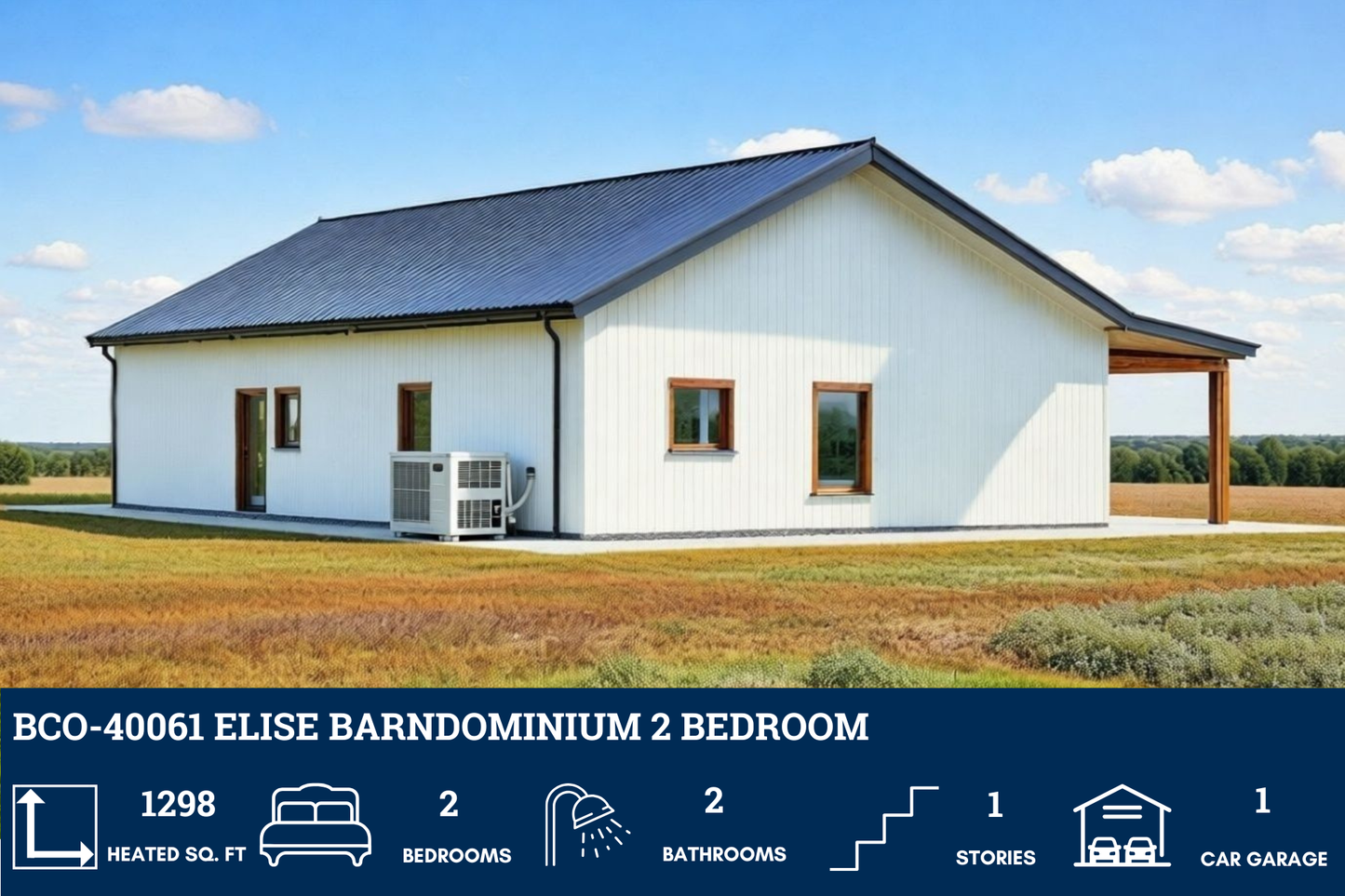 BCO-40061 Elise Barndominium House Plan