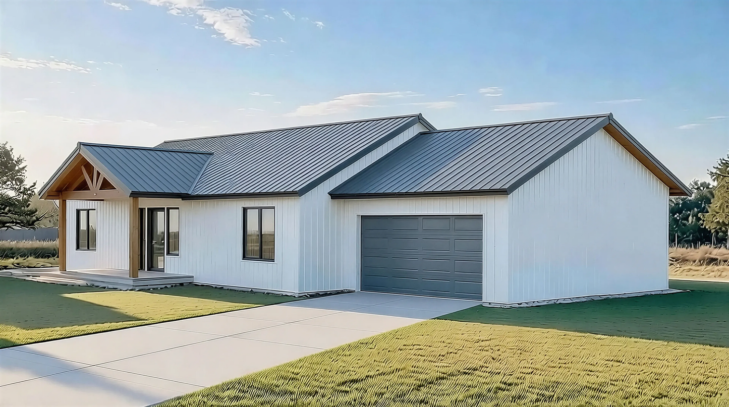 BCO-40062-K Kenzie Barndominium House Plan