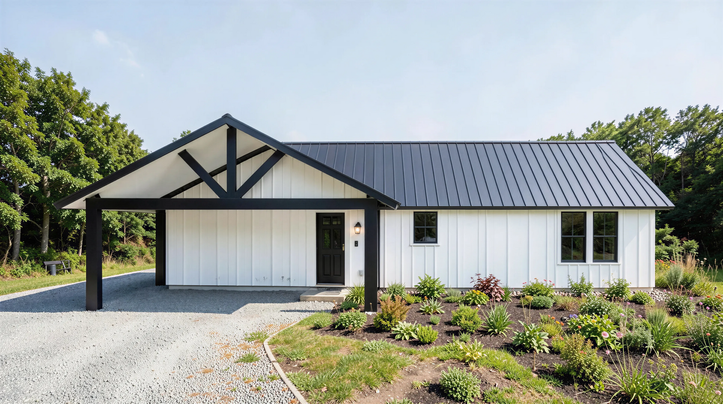 BCO-40067-W West Barndominium House Plan