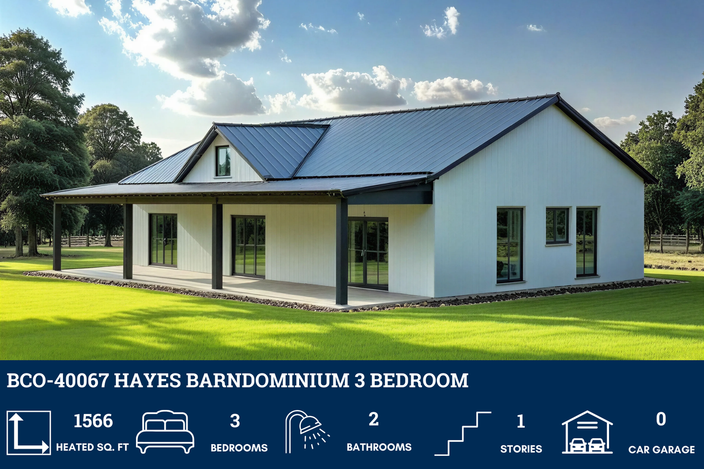 BCO-40067 Hayes Barndominium Floor Plan