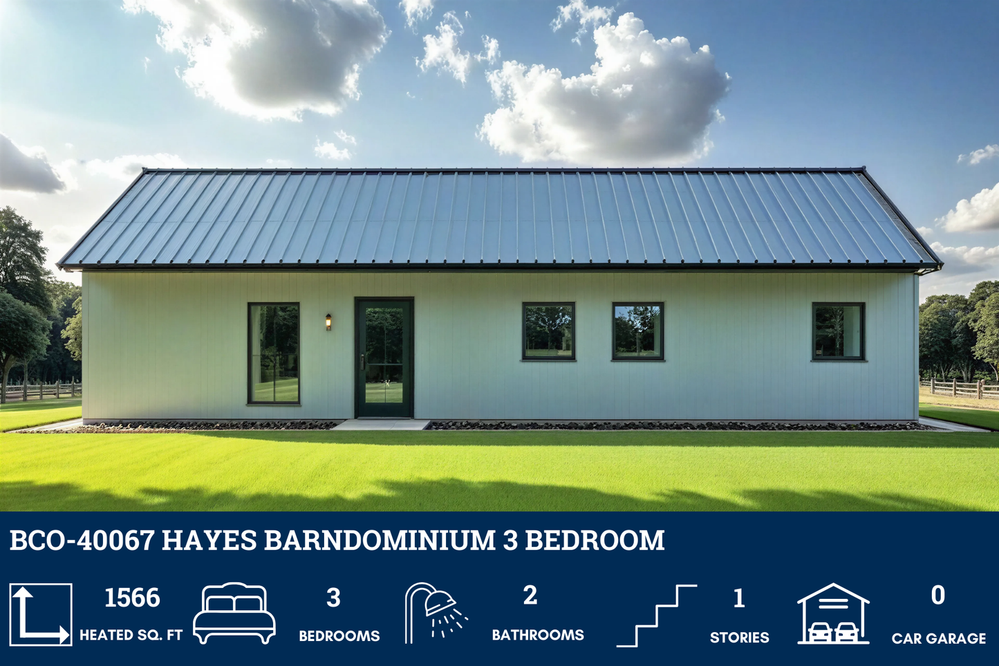 BCO-40067 Hayes Barndominium Floor Plan