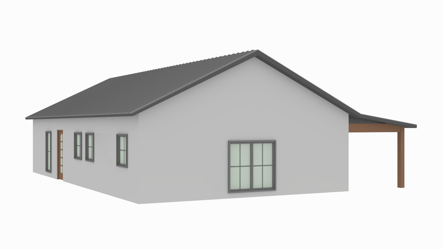 BCO-40067 Hayes Barndominium Floor Plan