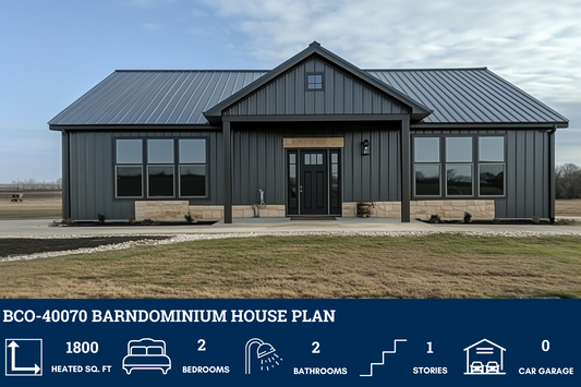 BCO-40070 Barndominium House Plan