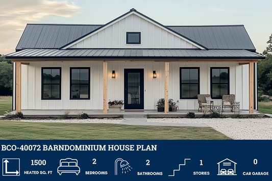 BCO-40072 Barndominium House Plan