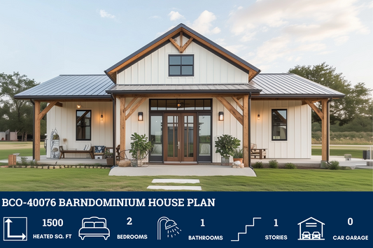 BCO-40076 Barndominium House Plan
