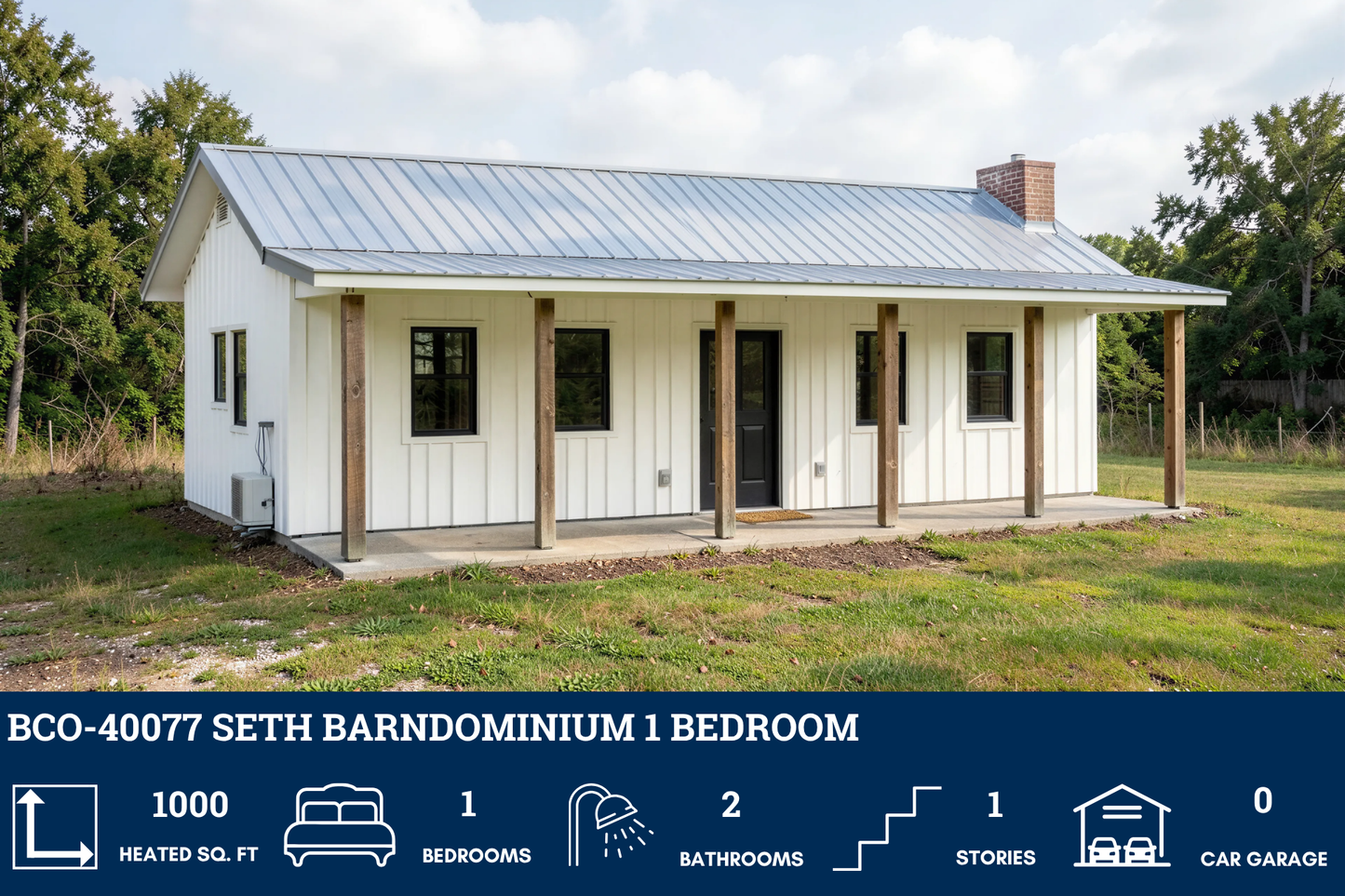 BCO-40077 Seth Barndominium House Plan