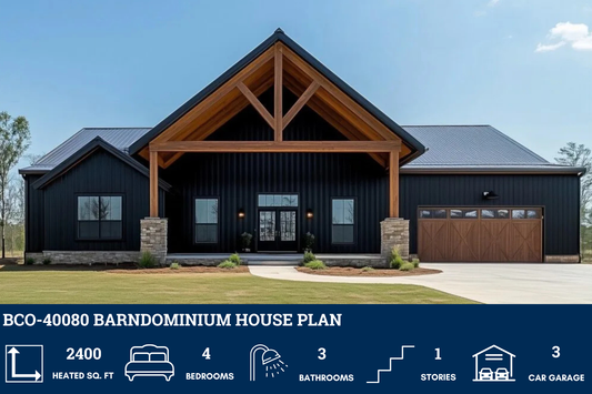 BCO-40080 Barndominium House Plan