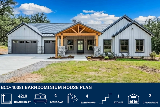 BCO-40081 Barndominium House Plan