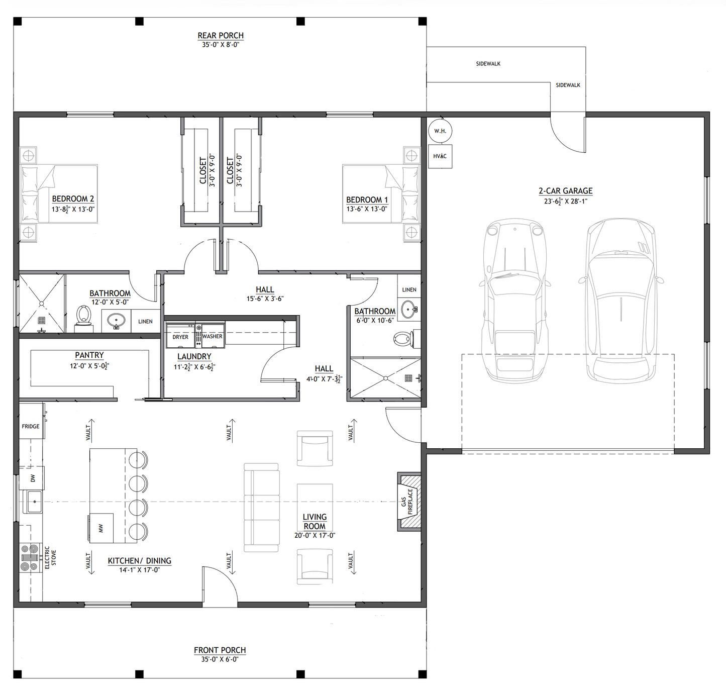 BCO-40086-L Lily Barndominium House Plan