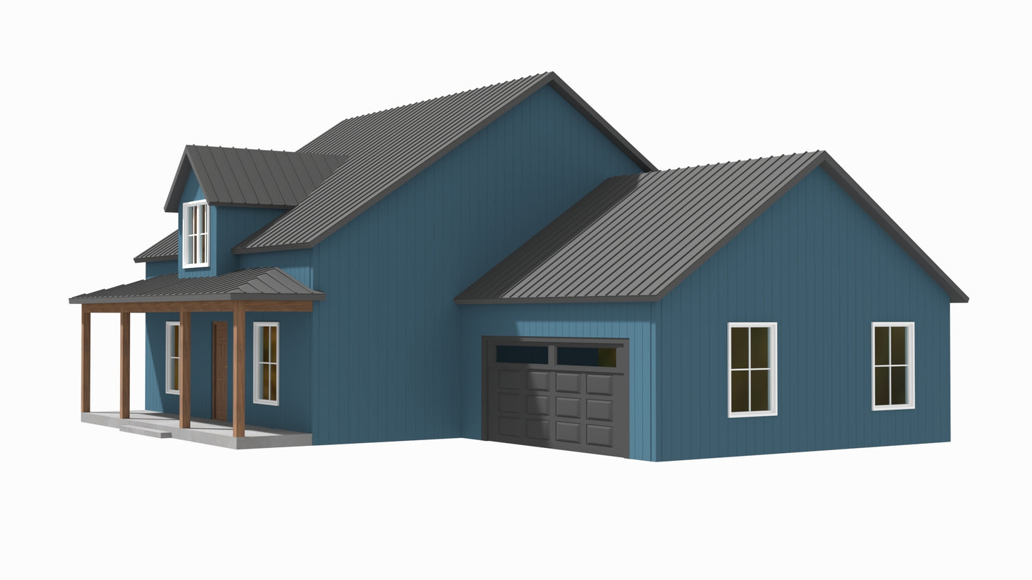 BCO-40086-L Lily Barndominium House Plan