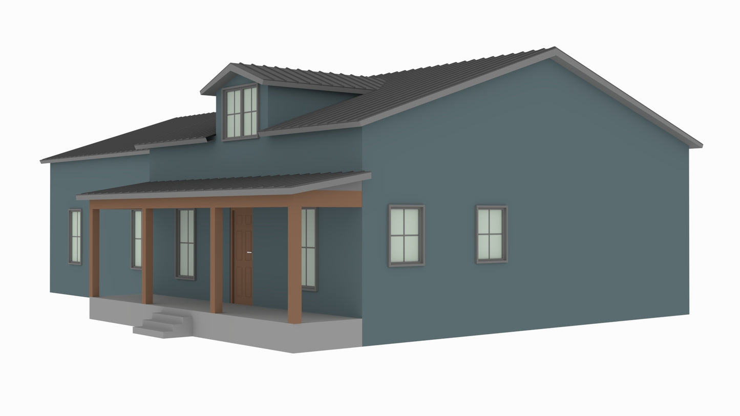 BCO-40086-S Sheri Barndominium House Plan