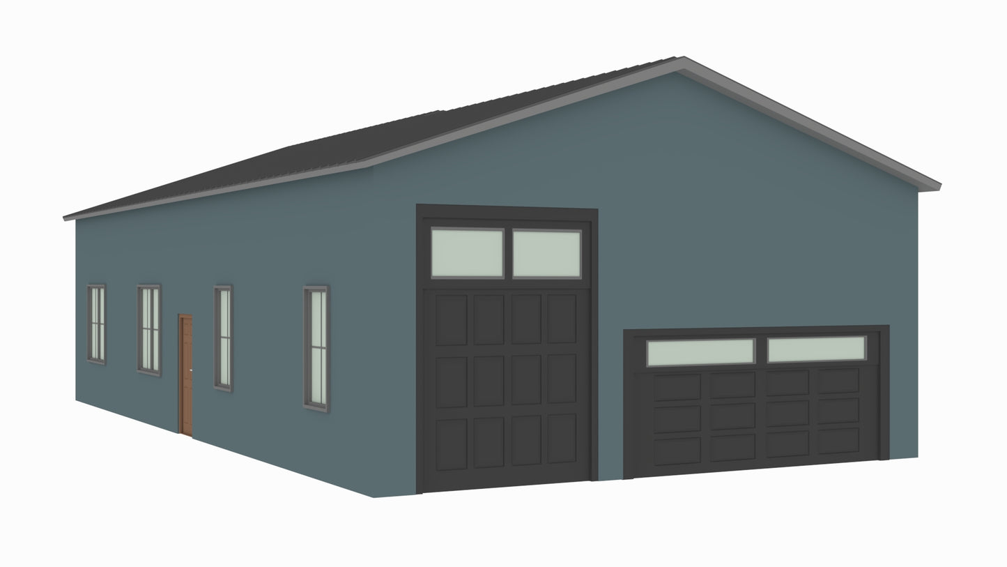 BCO-40086-S Sheri Barndominium House Plan