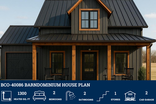 BCO-40086 Barndominium House Plan