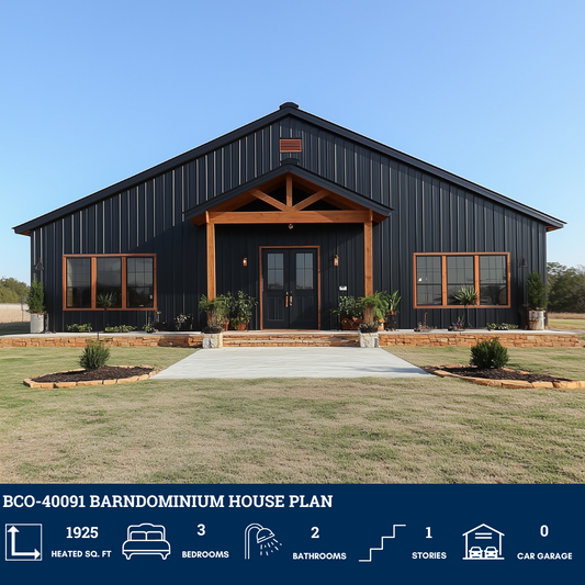 BCO-40091 Barndominium House Plan