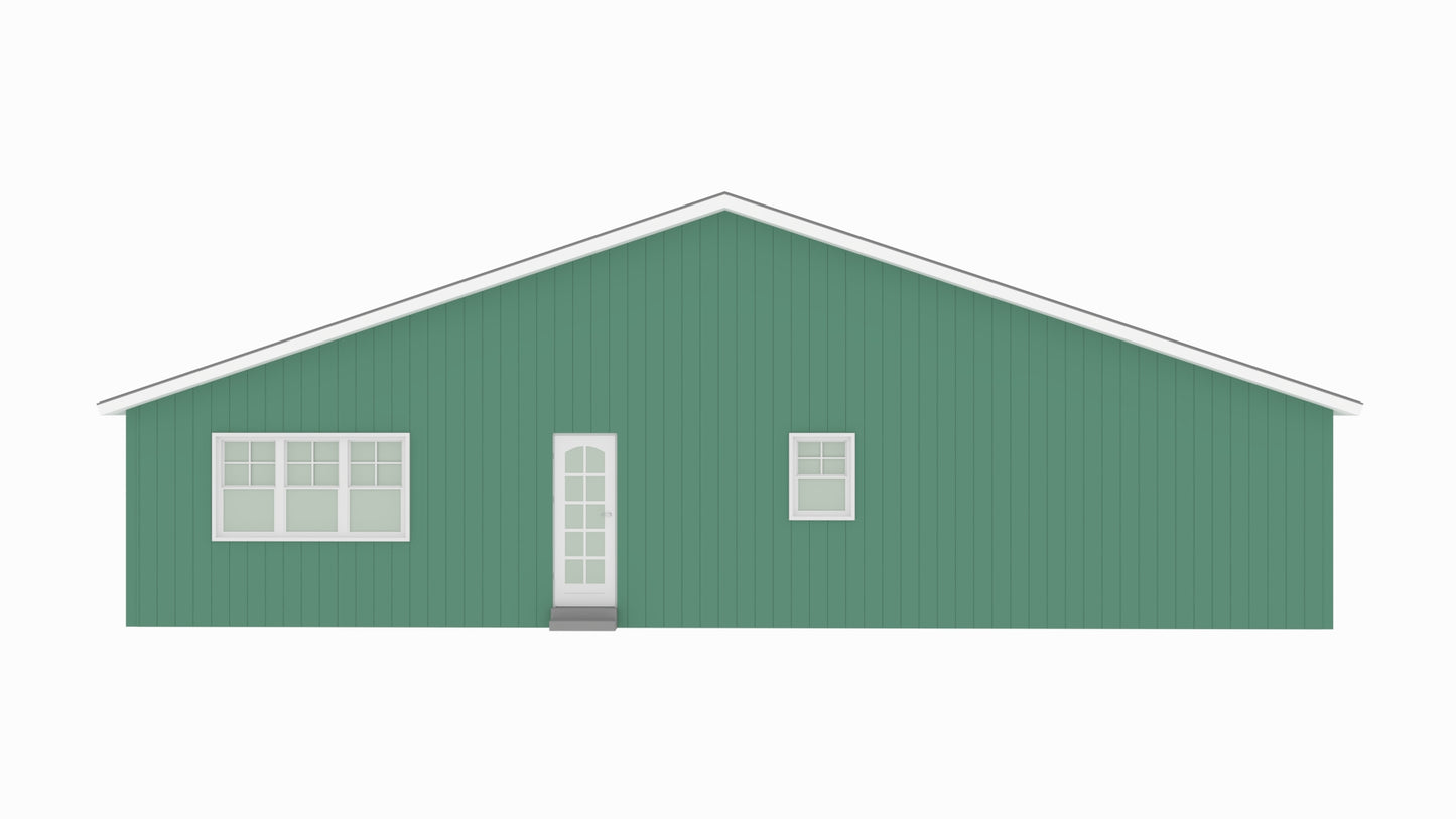 BCO-40091 Rodrigo Barndominium House Plan