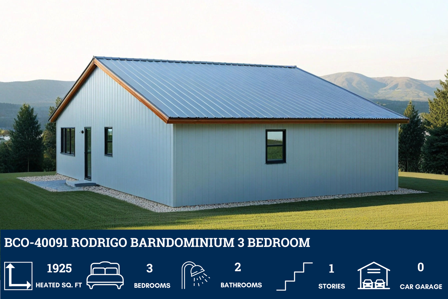 BCO-40091 Rodrigo Barndominium House Plan