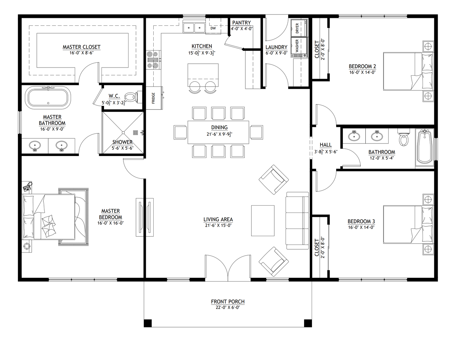 BCO-40091 Rodrigo Barndominium House Plan