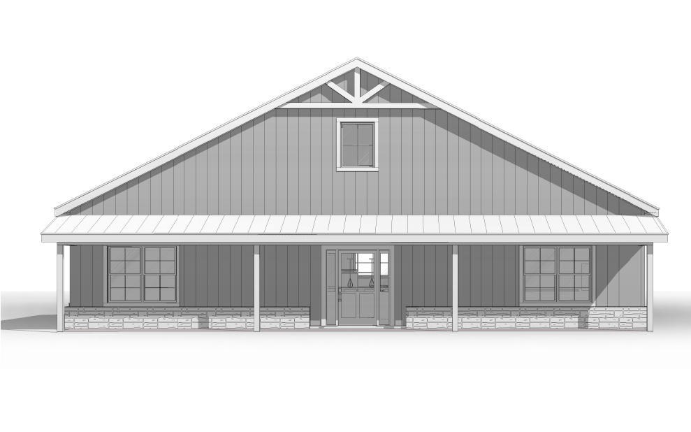 BCO-40092 Trenton Barndominium House Plan