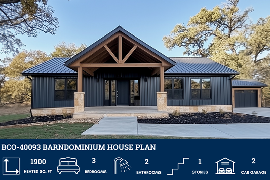 BCO-40093 Barndominium House Plan
