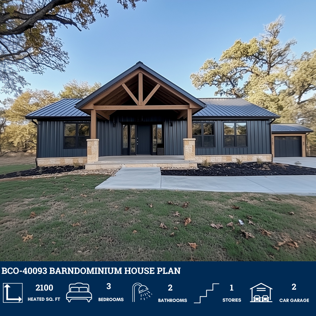 BCO-40093 Barndominium House Plan