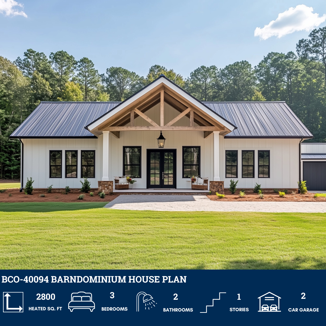 BCO-40094 Barndominium House Plan – Barndominium Plans