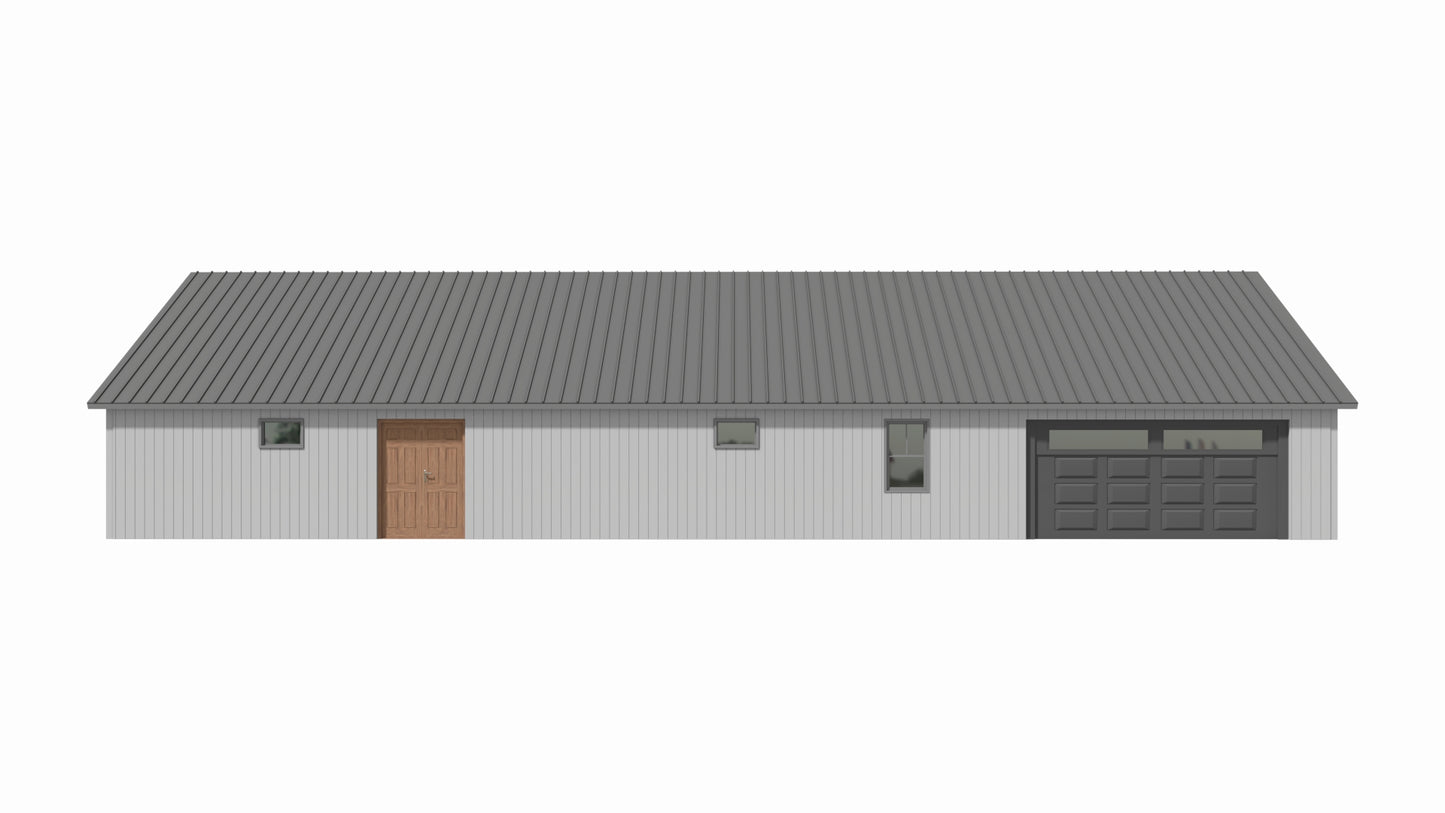 BCO-40102-C Crisha Barndominium House Plan