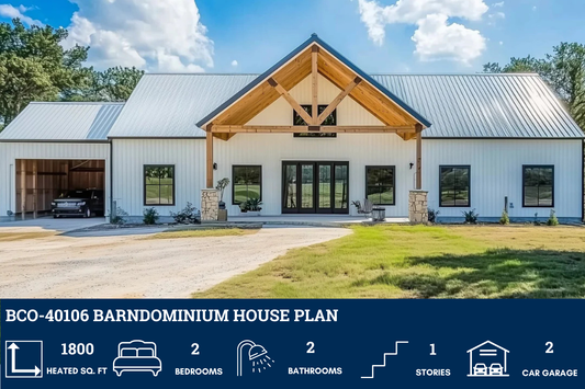 BCO-40106 Barndominium House Plan