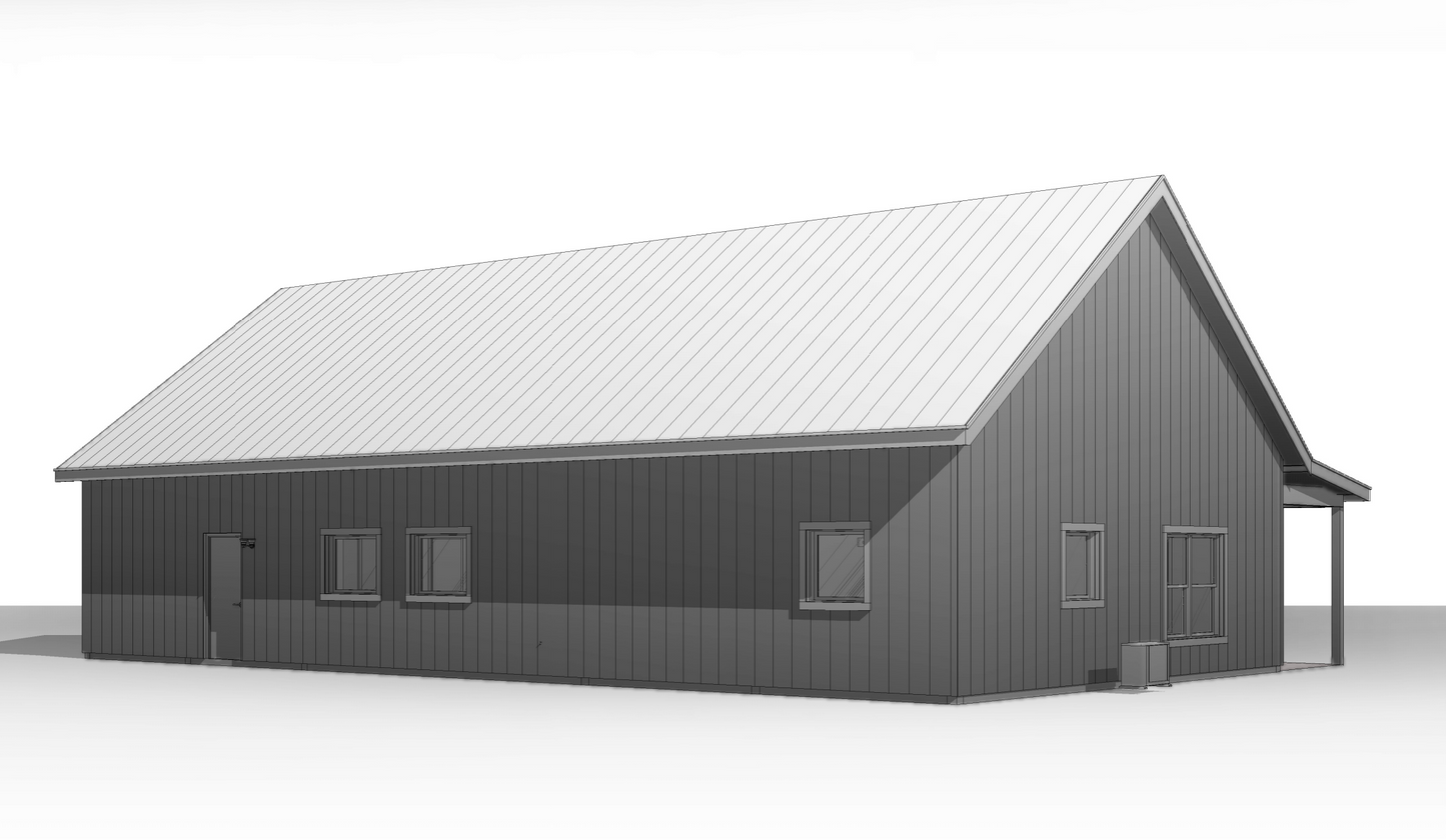 BCO-40112 Donald Barndominium House Plan