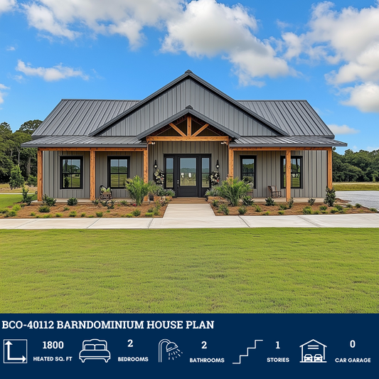 BCO-40112 Barndominium House Plan