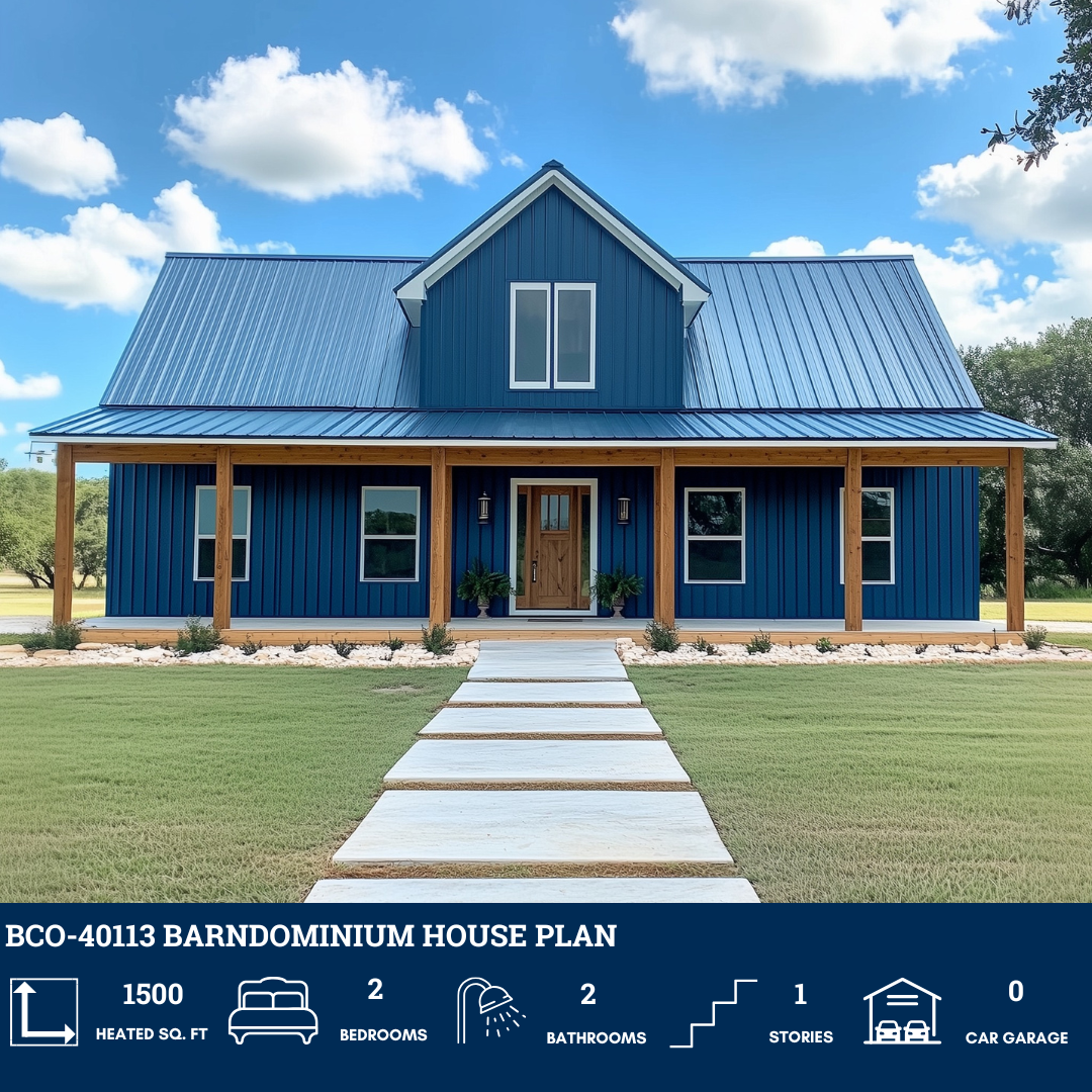 BCO-40113 Barndominium House Plan