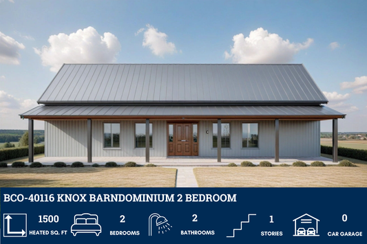 BCO-40116 Knox Barndominium House Plan