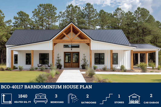 BCO-40117 Barndominium House Plan