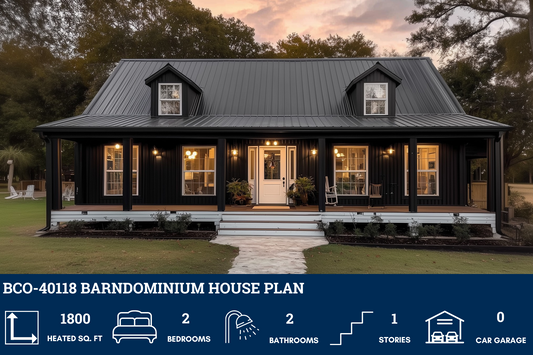 BCO-40118 Barndominium House Plan