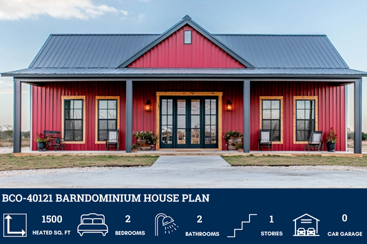 BCO-40121 Barndominium House Plan