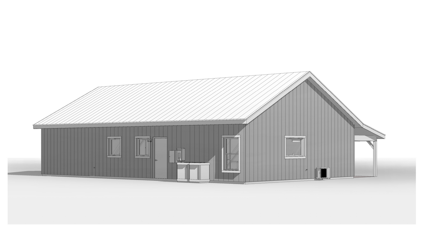 BCO-40122-M Mira Barndominium House Plan