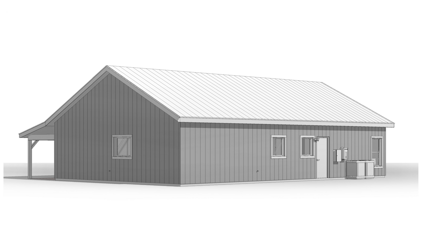 BCO-40122-M Mira Barndominium House Plan