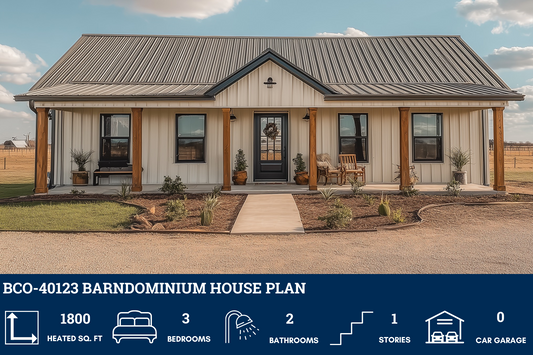 BCO-40123 Barndominium House Plan