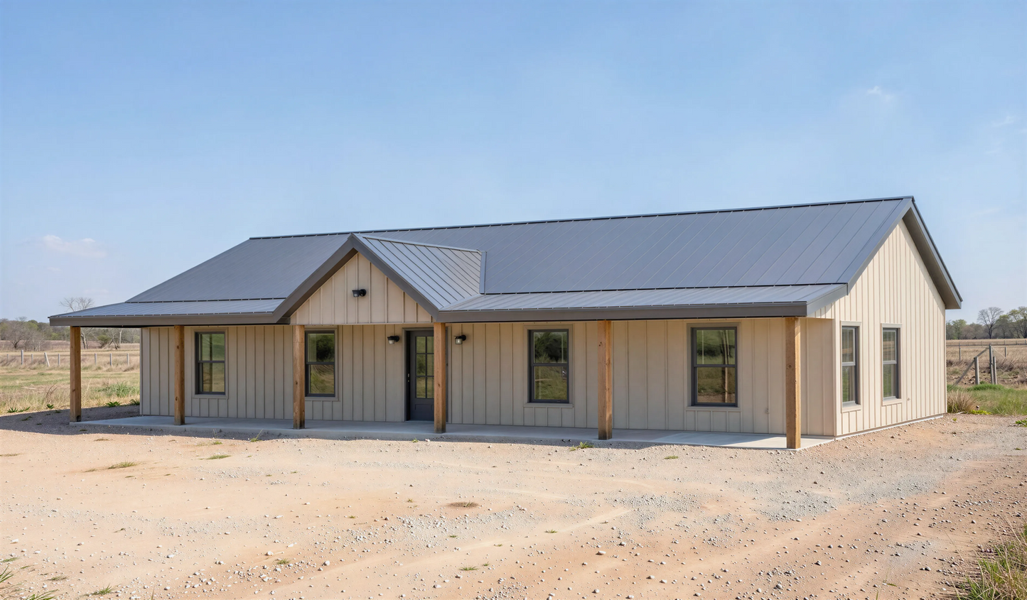 BCO-40123 Maverick Barndominium House Plan