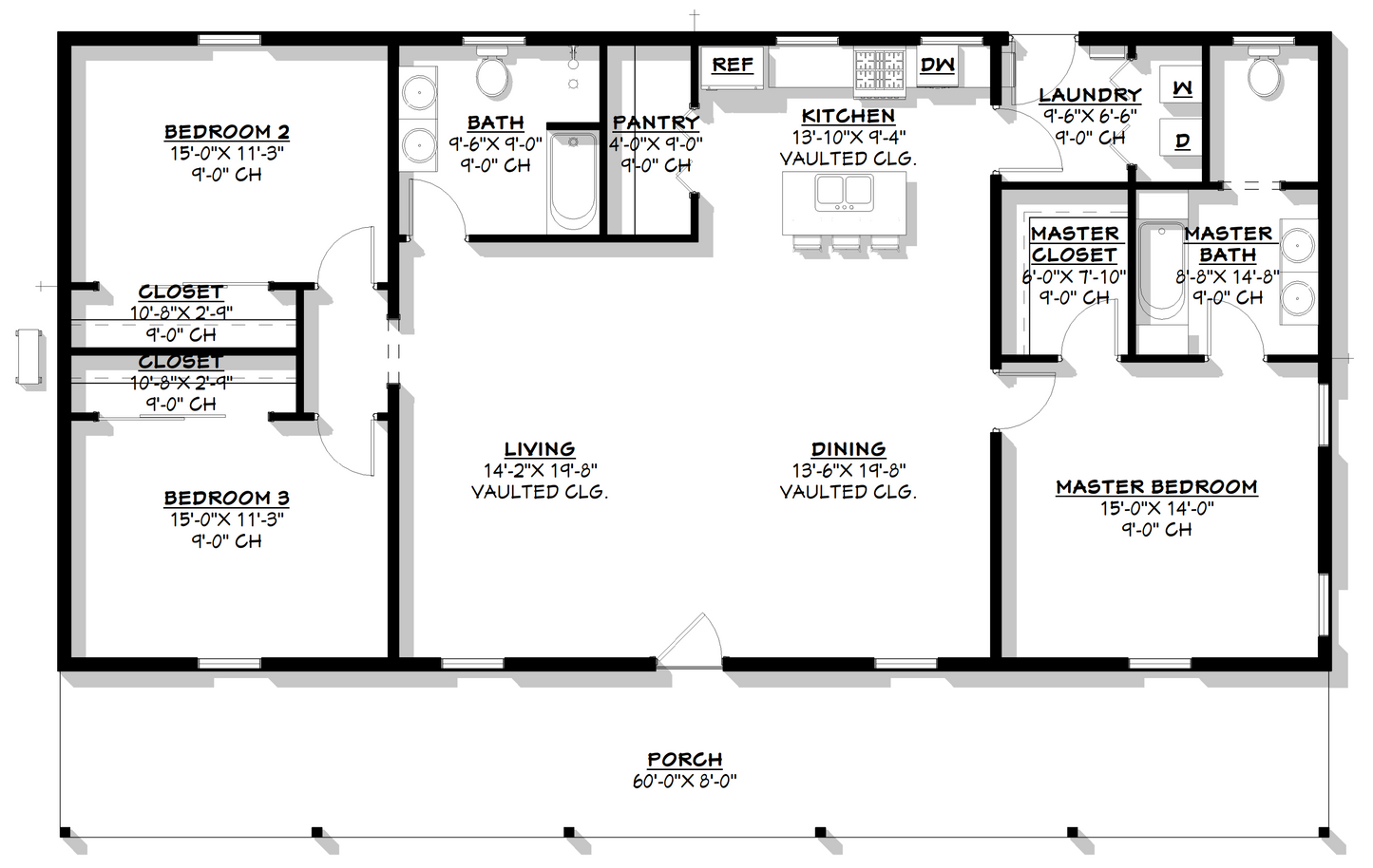 BCO-40123 Maverick Barndominium House Plan