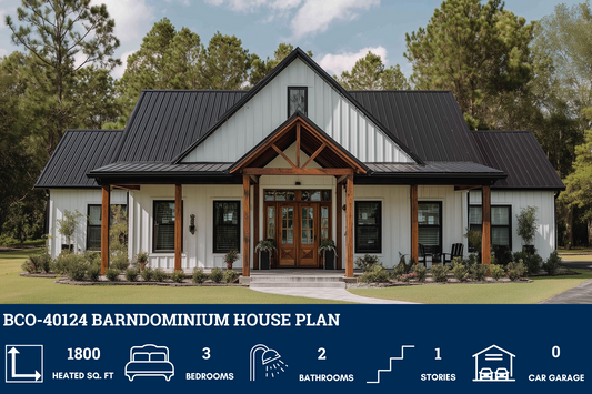 BCO-40124 Barndominium House Plan